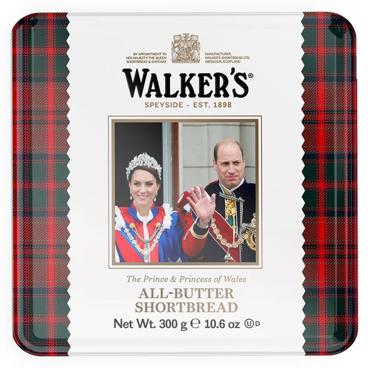 the prince and princess of Wales Kate and William walkers shortbread limited edition tin 300g