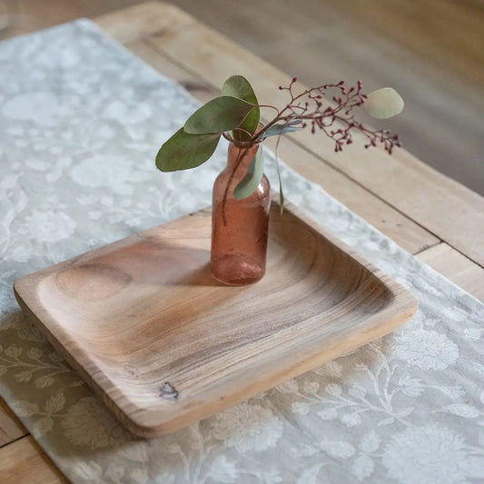 Wooden dinan tray Sustainable Acacia Wood 25cm