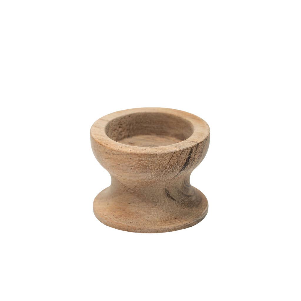 Ales Acacia Wood Tea Light Holder | Wooden Candle Holder
