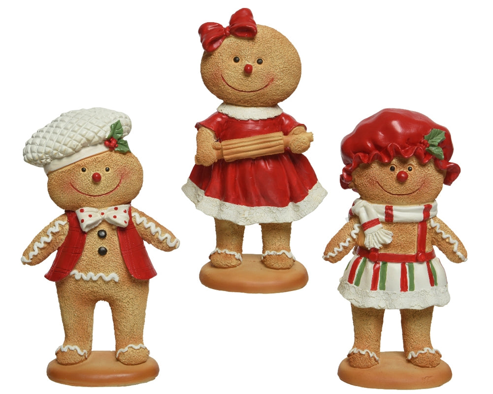 gingerbread people ornaments baking outfits 3 types