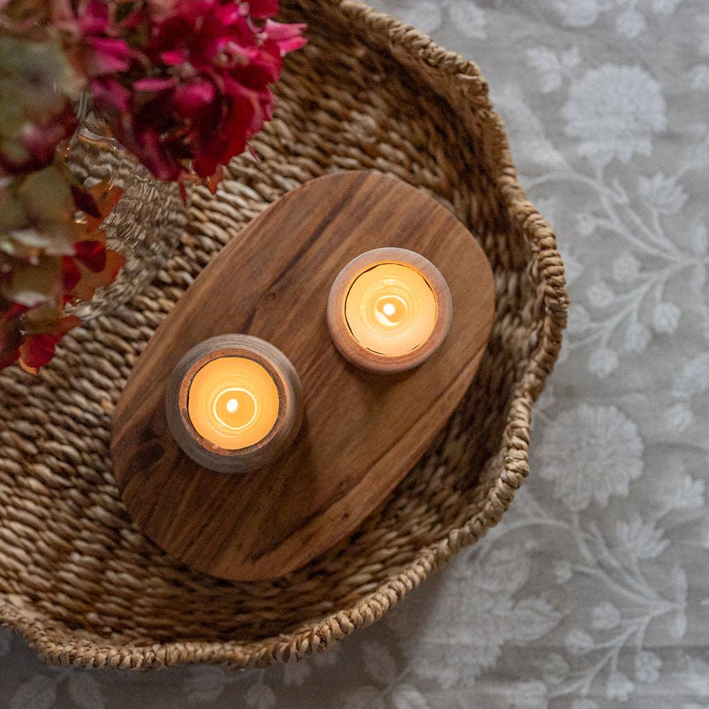 Conques Acacia Wooden Table Riser