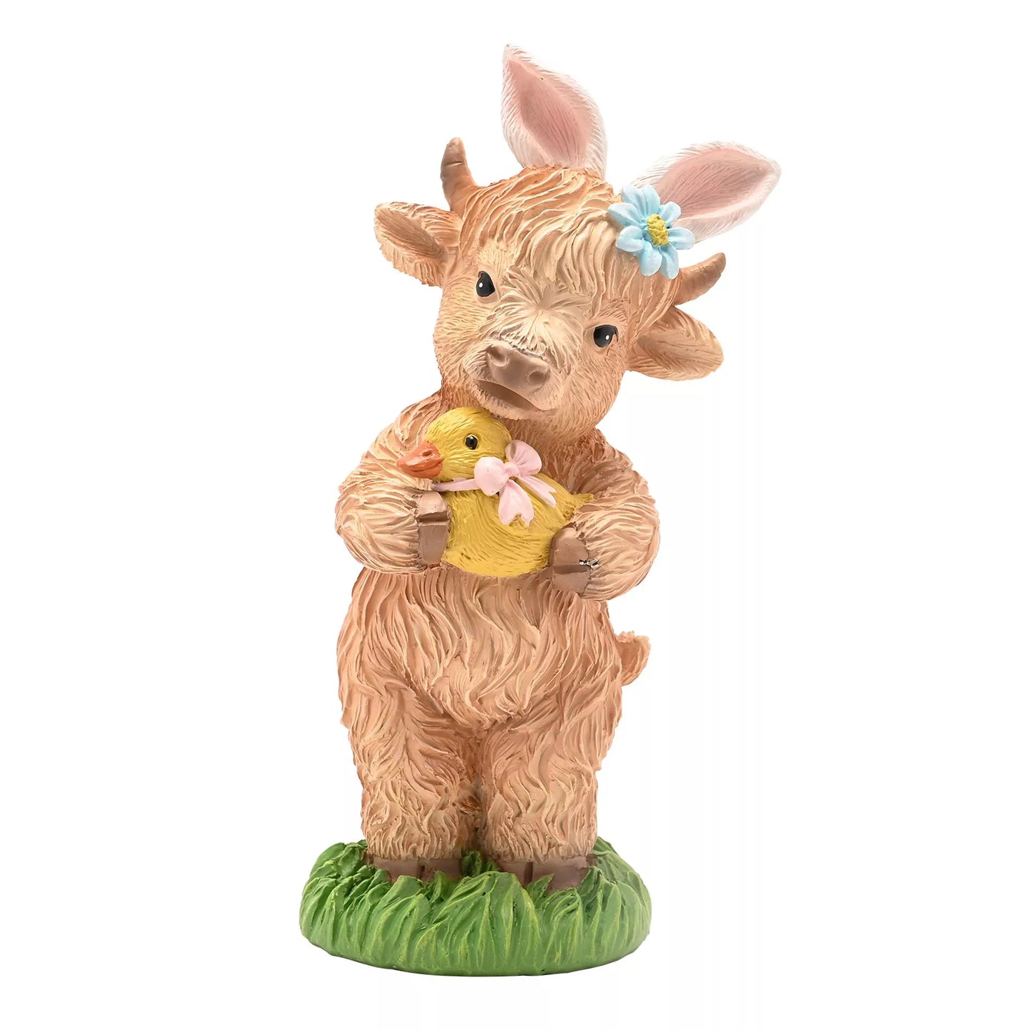 Highland Cow With Chick