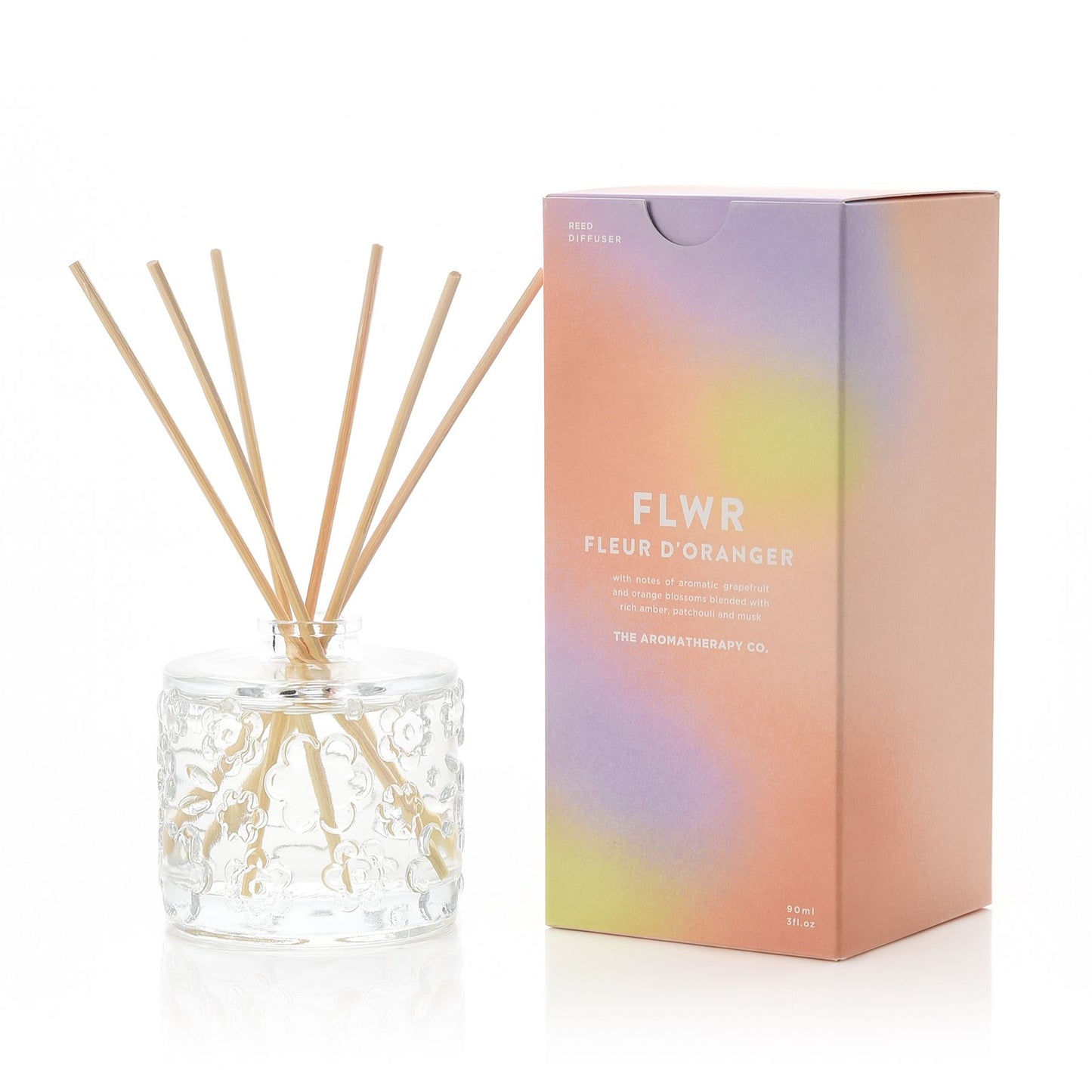 fwlr fleur d oranger diffuser with flowered glass details 90ml