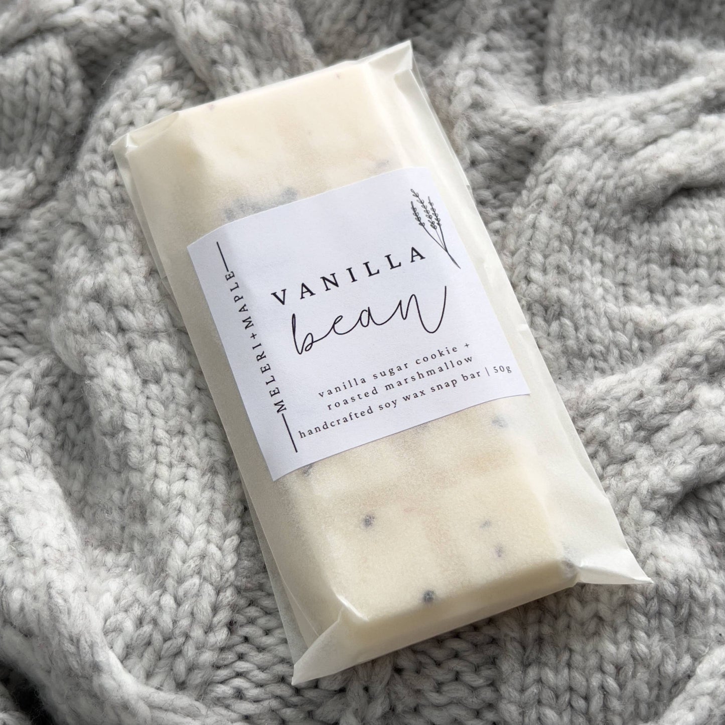 Vanilla Bean snap bar by meleri & maple