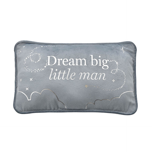 Bambino Rectangle Velvet Cushion "Little Man"