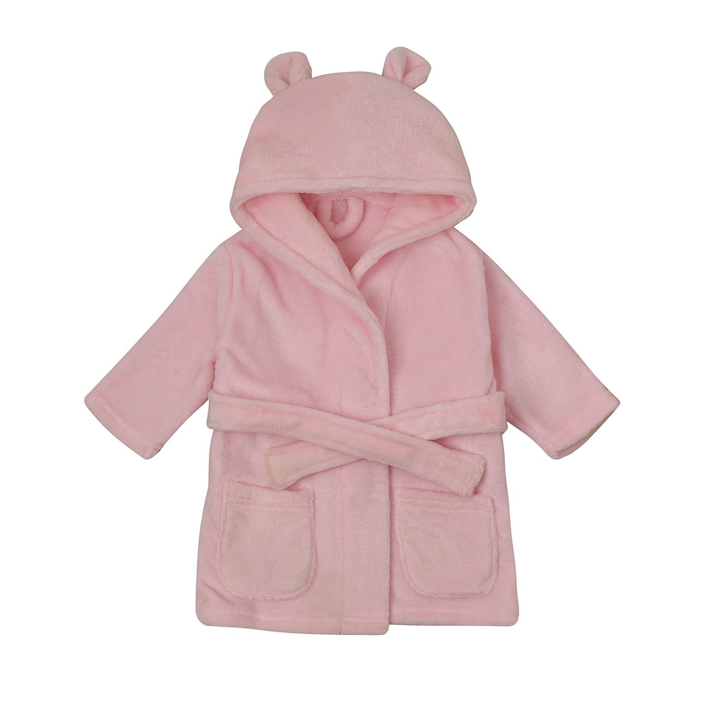 BAMBINO PINK BABY DRESSING OWN WITH EARS ON THE HOOD 3 TO 6 MONTHS