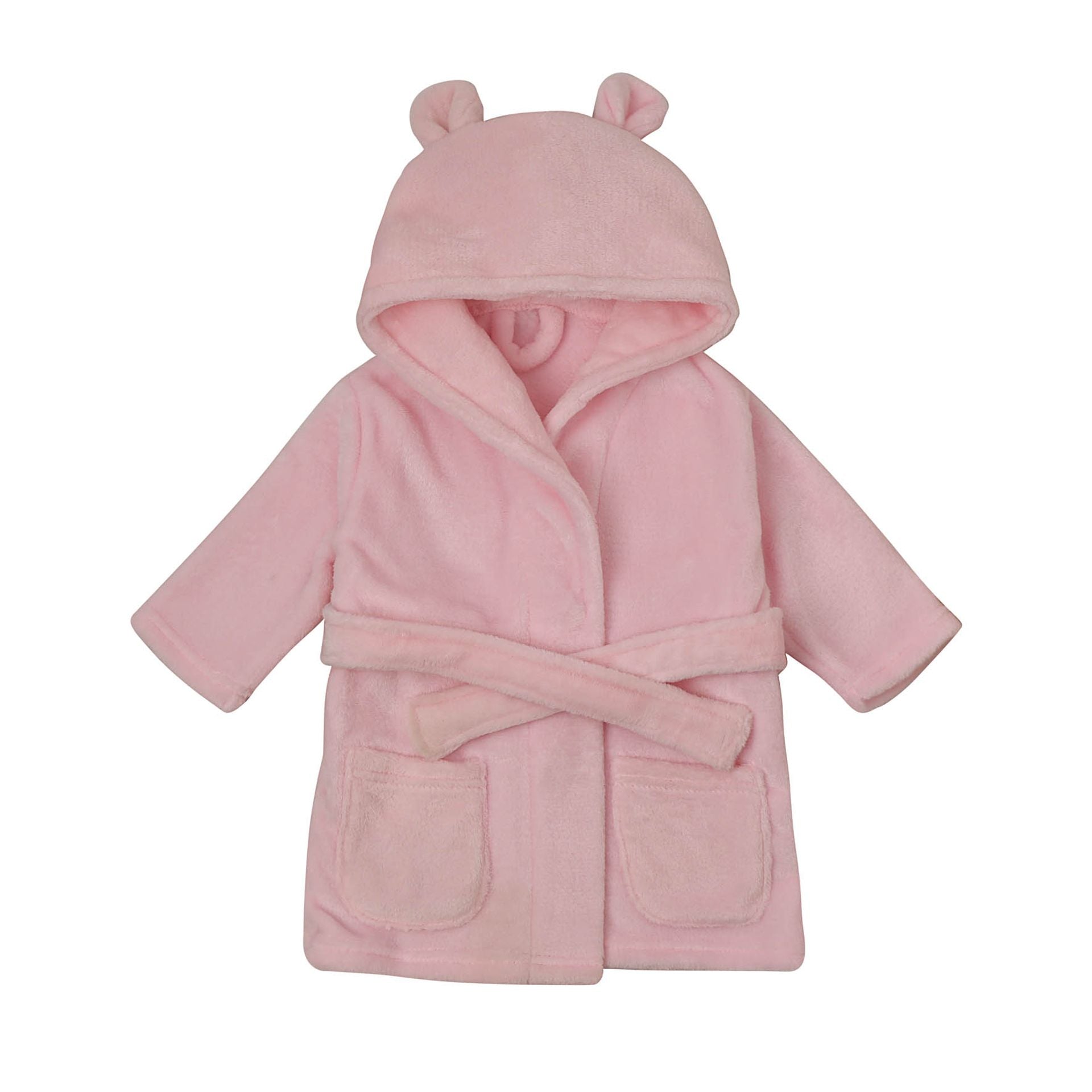 BAMBINO PINK BABY DRESSING OWN WITH EARS ON THE HOOD 3 TO 6 MONTHS