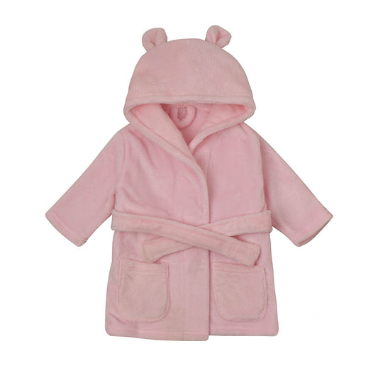 BAMBINO PINK BABY DRESSING OWN WITH EARS ON THE HOOD 3 TO 6 MONTHS