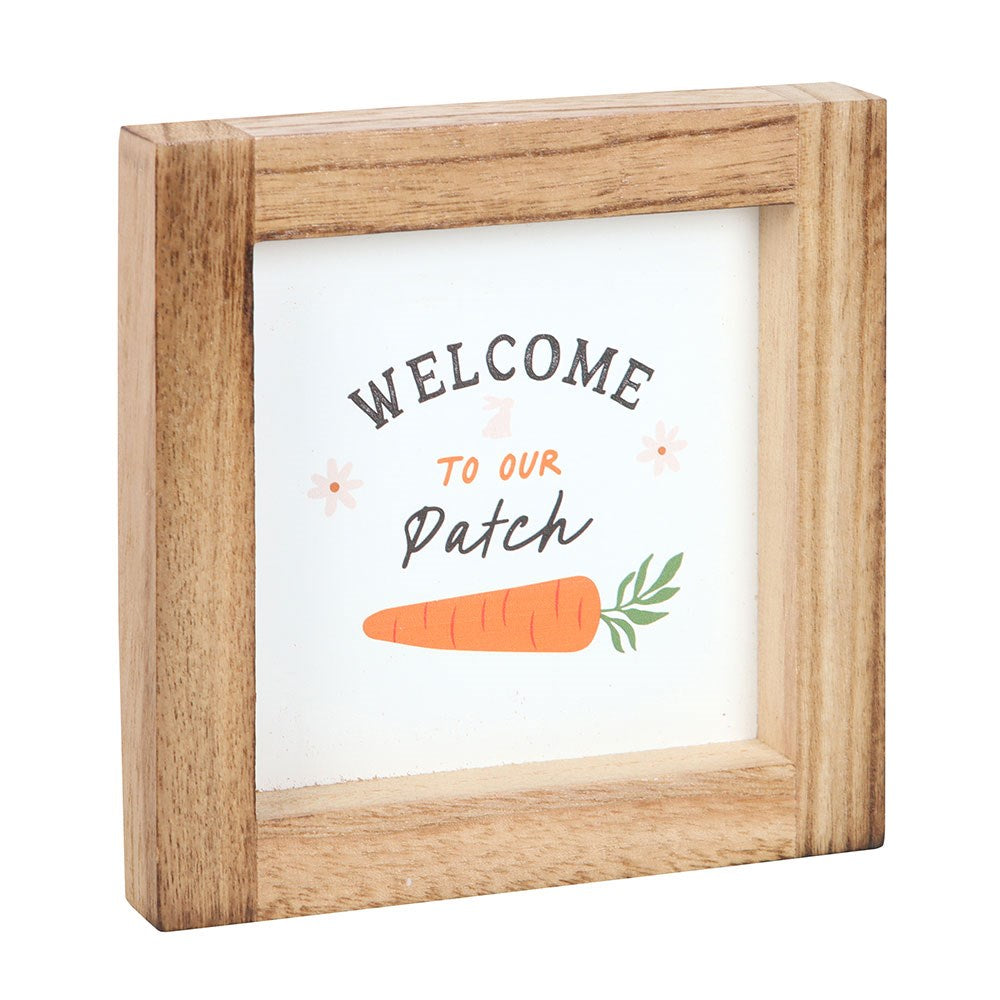 Welcome To Our Patch Frame