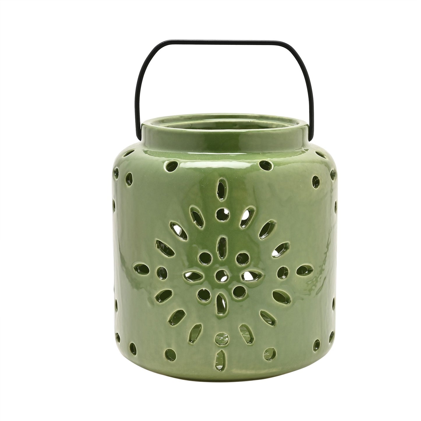 COUNTRY LIVING SAGE LANTERN WITH HOLES