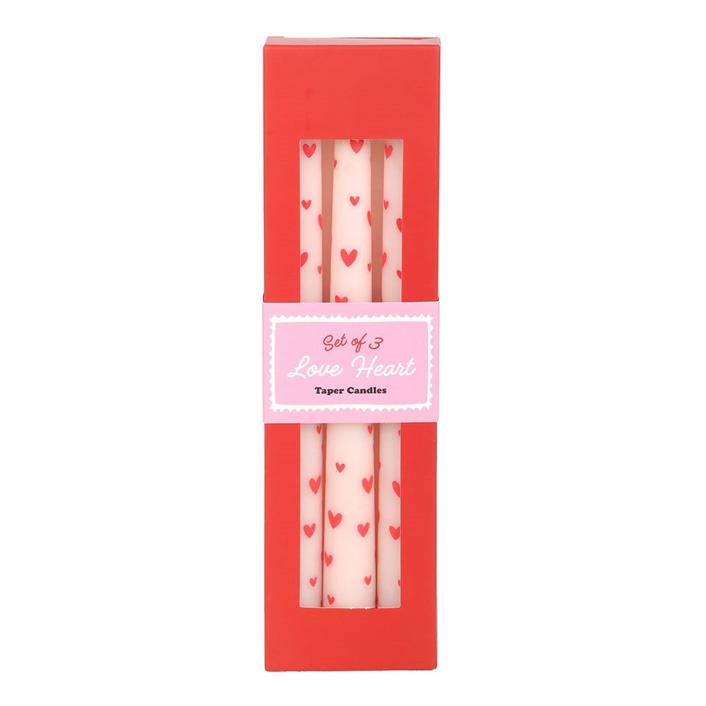 Love Heart Taper Candles