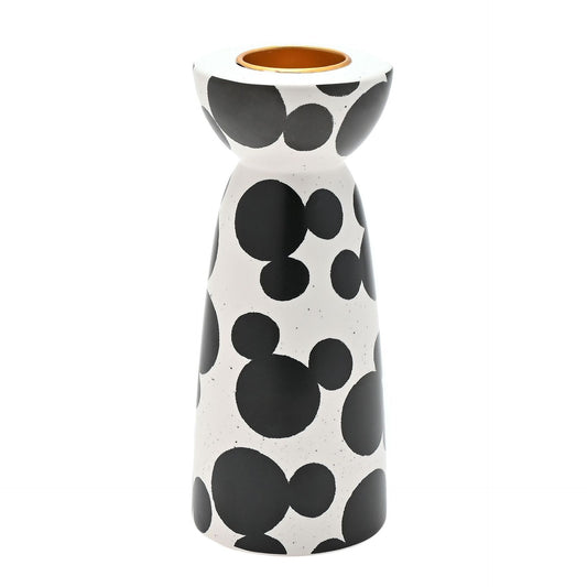 A Disney Mickey Shapes Tealight Holder. Made from ceramic with speckled finish 