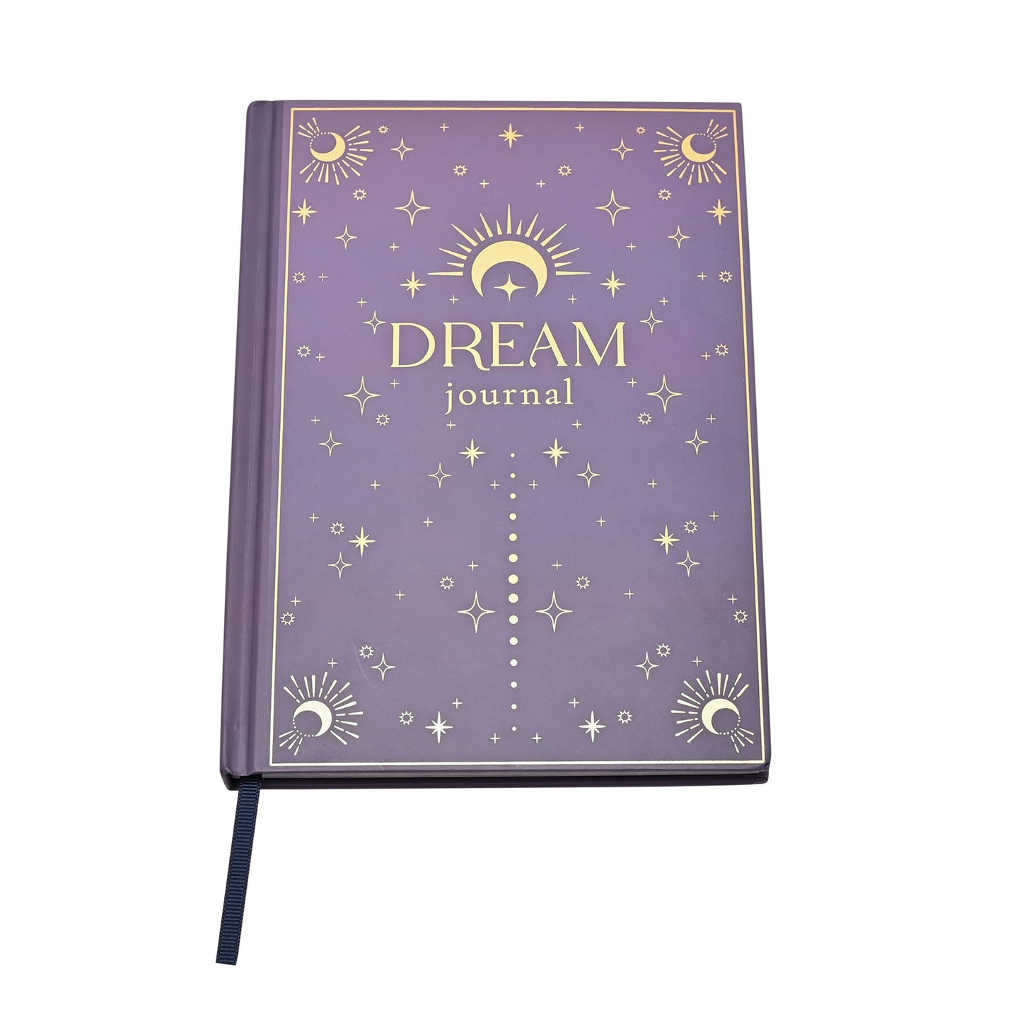 dream journal purple cover with moons and stars by Juliana