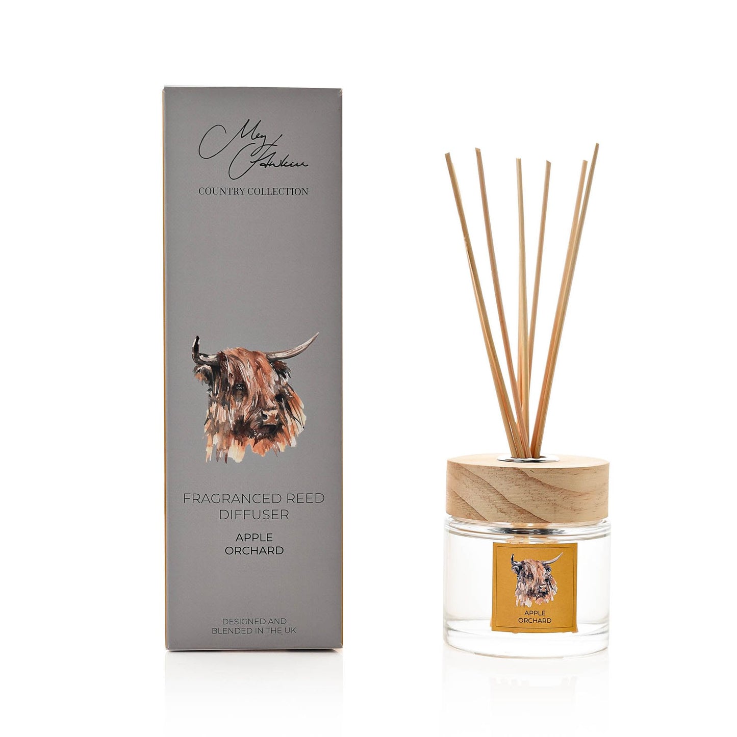 meg hawkins highland cower diffuser  Fresh green apple blends with sparkling raspberry and peach with a soft white floral heart. 