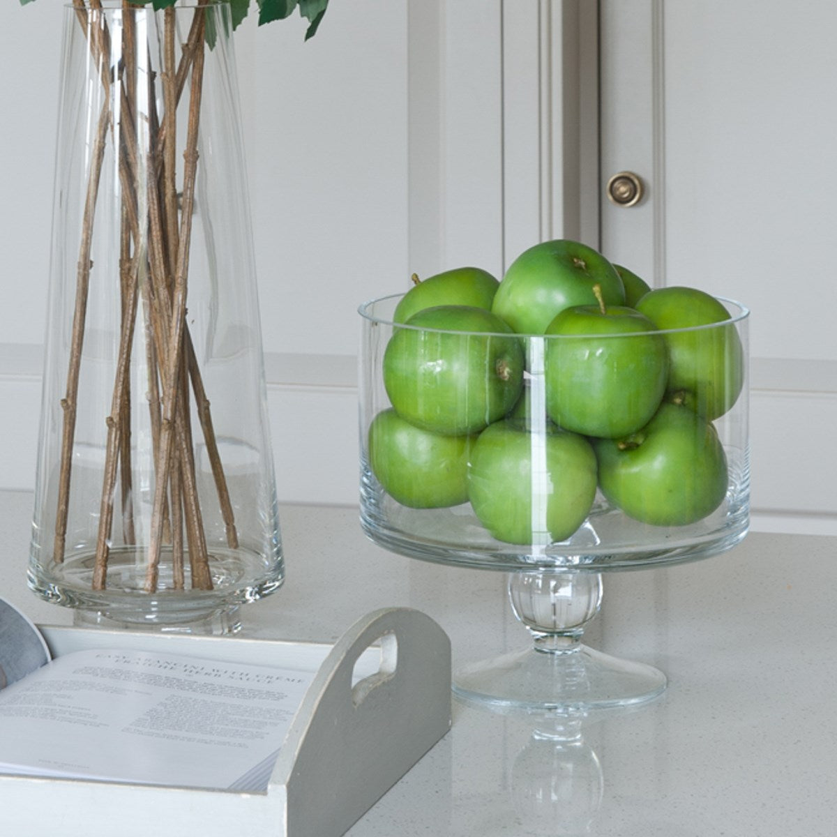 green royal gala faux apples 7cm