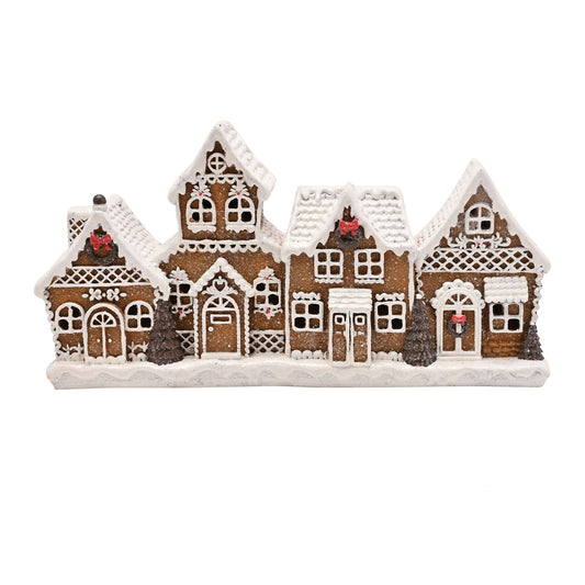 Santa and Friends Light Up Gingerbread Street Christmas decoration