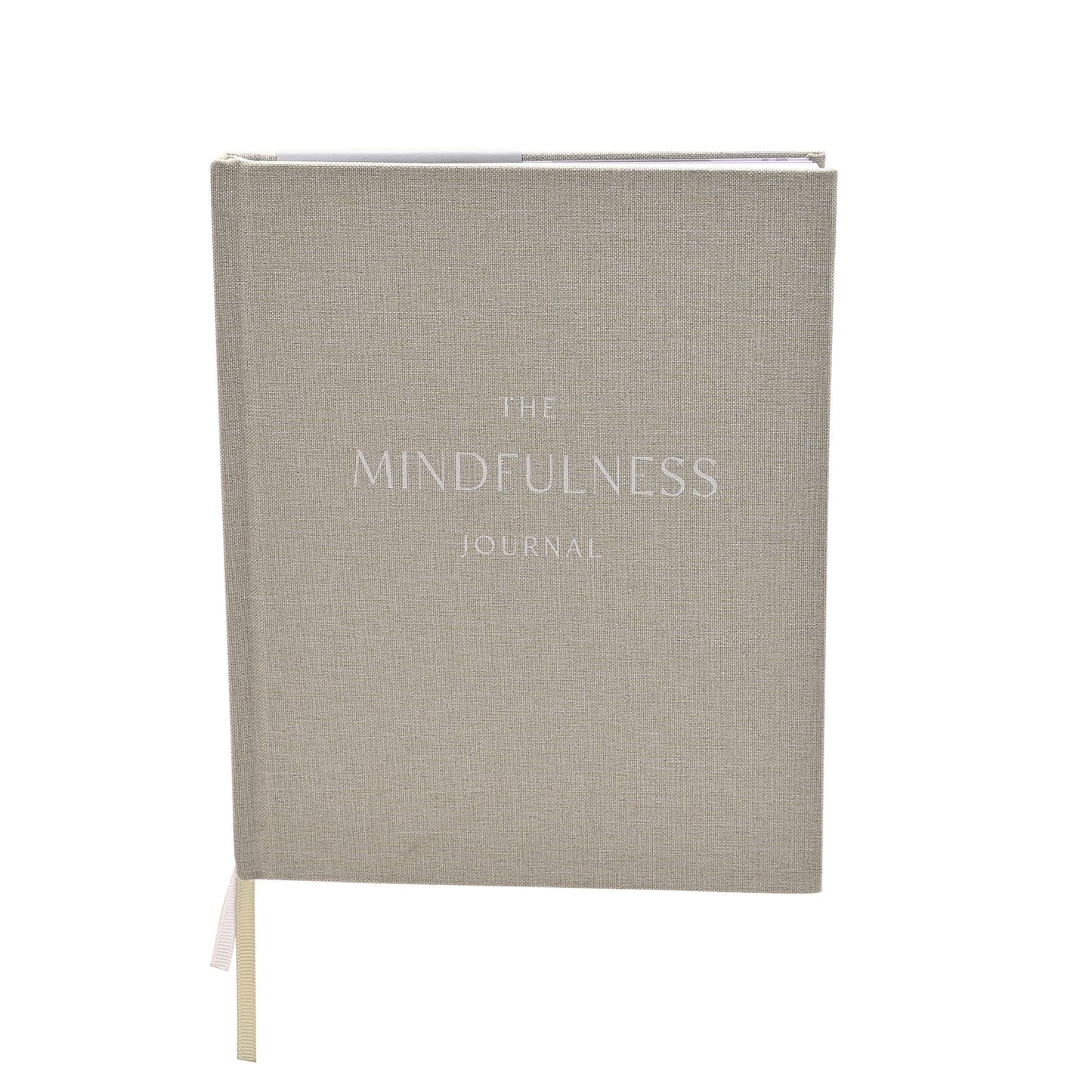 mindfulness journal in grey hardback cover journal