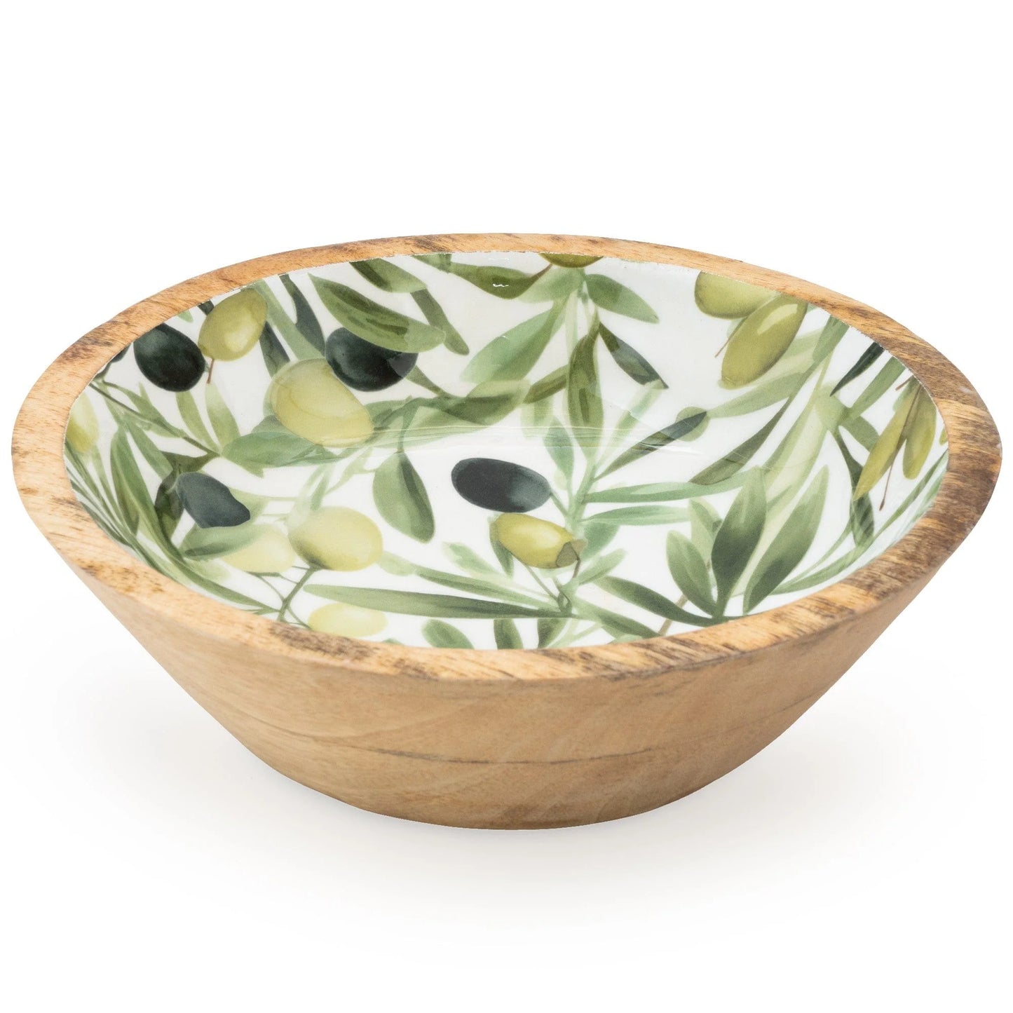 Olive handcrafted mango wood bowl from candlelight company