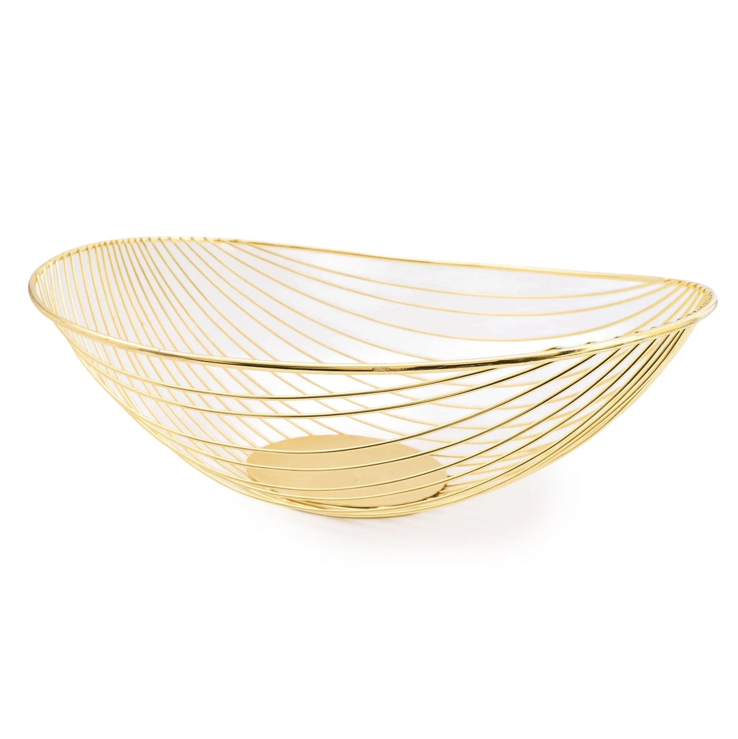 Large Wire Fruit bowl - Gold