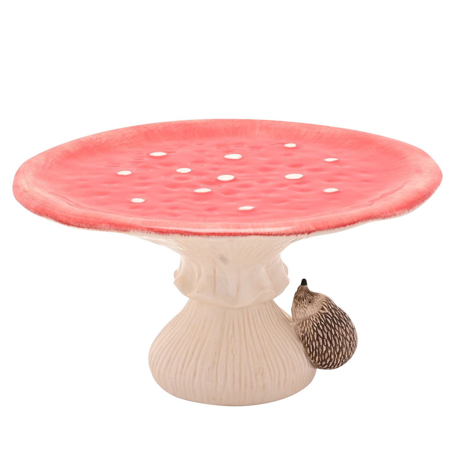 Cake Stand Toadstool & Hedgehog