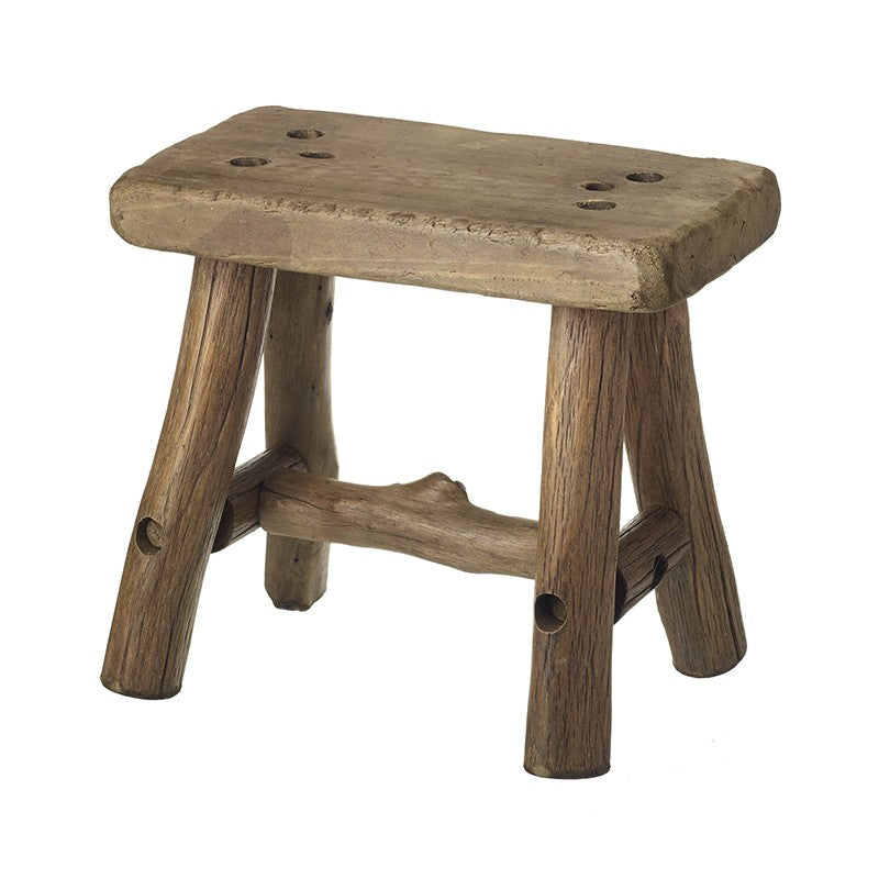 Natural wooden stool for rustic and contemporary home decor