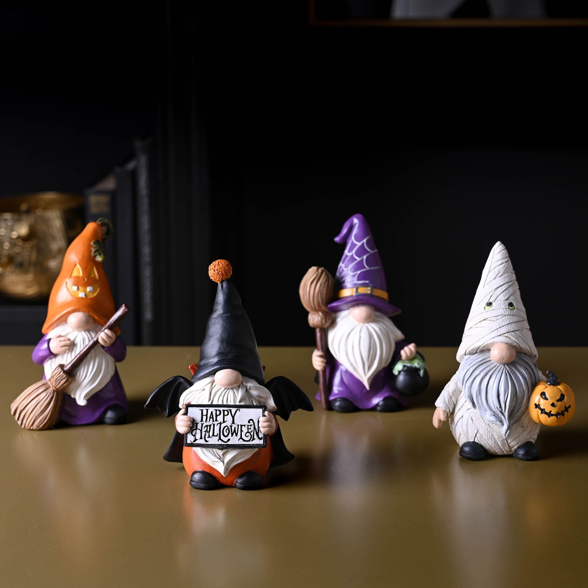 HALLOWEEN GNOMES AND GONKS SMALL FIGURINES