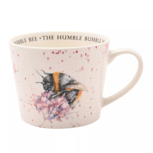 Mug with a bee design and the humble bumble bee text inside by meg Hawkins
