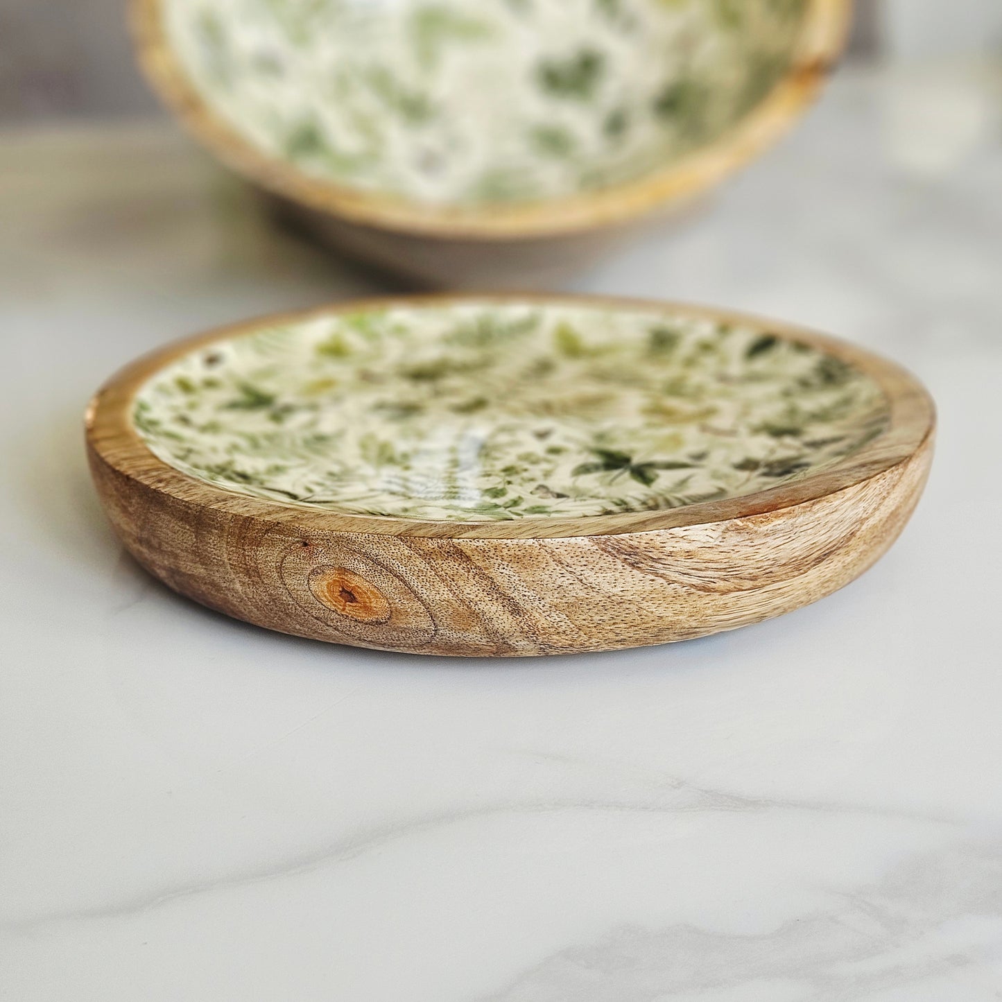 Fern Plate Enamel Coating 20cm