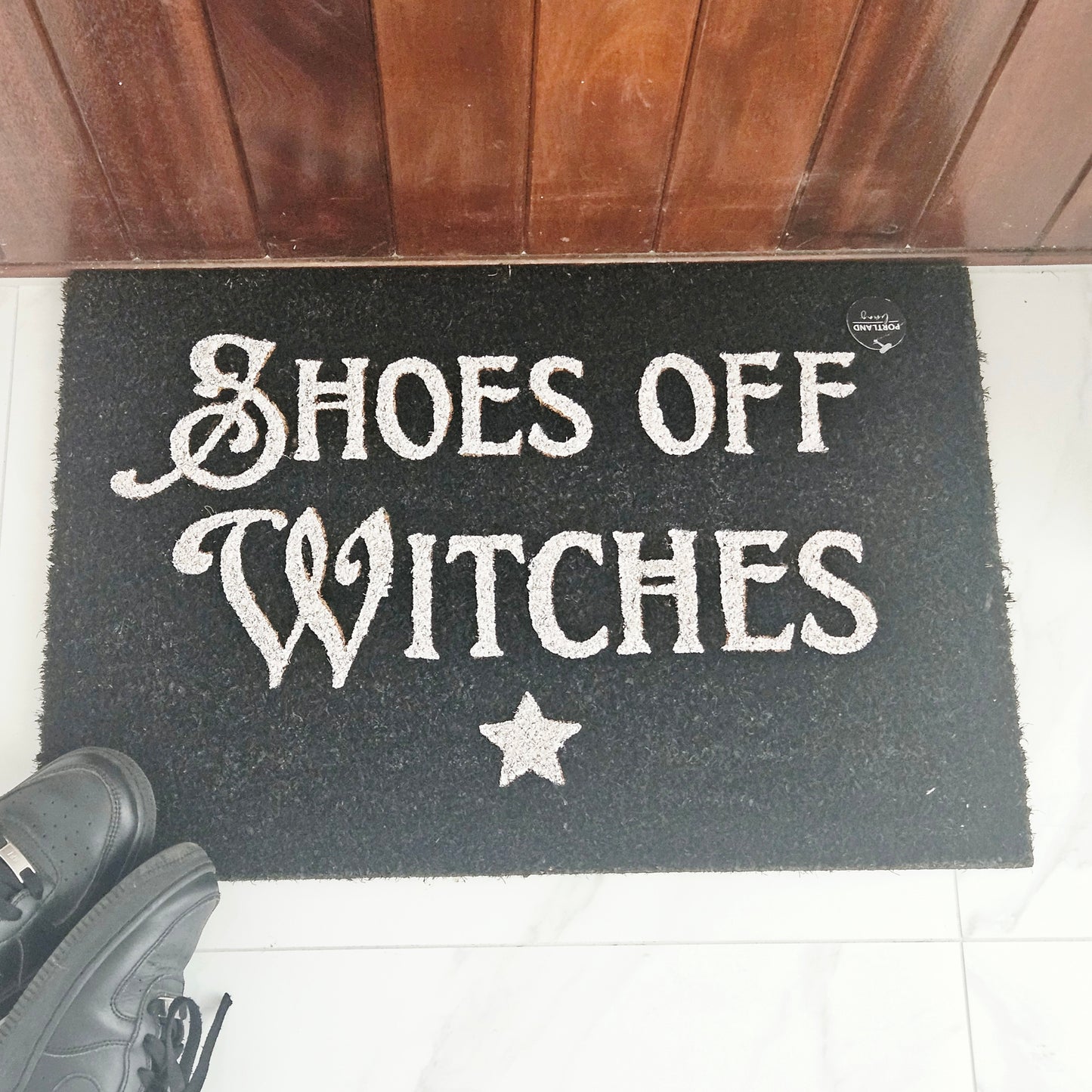 Shoes Off Witches Doormat