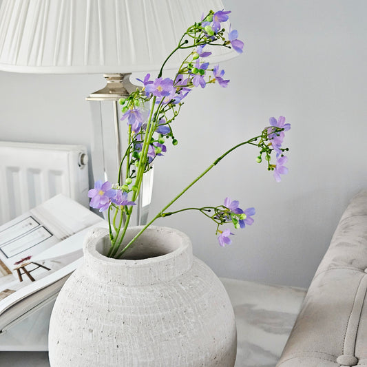 spray mini flower blossom purple on 67cm stem