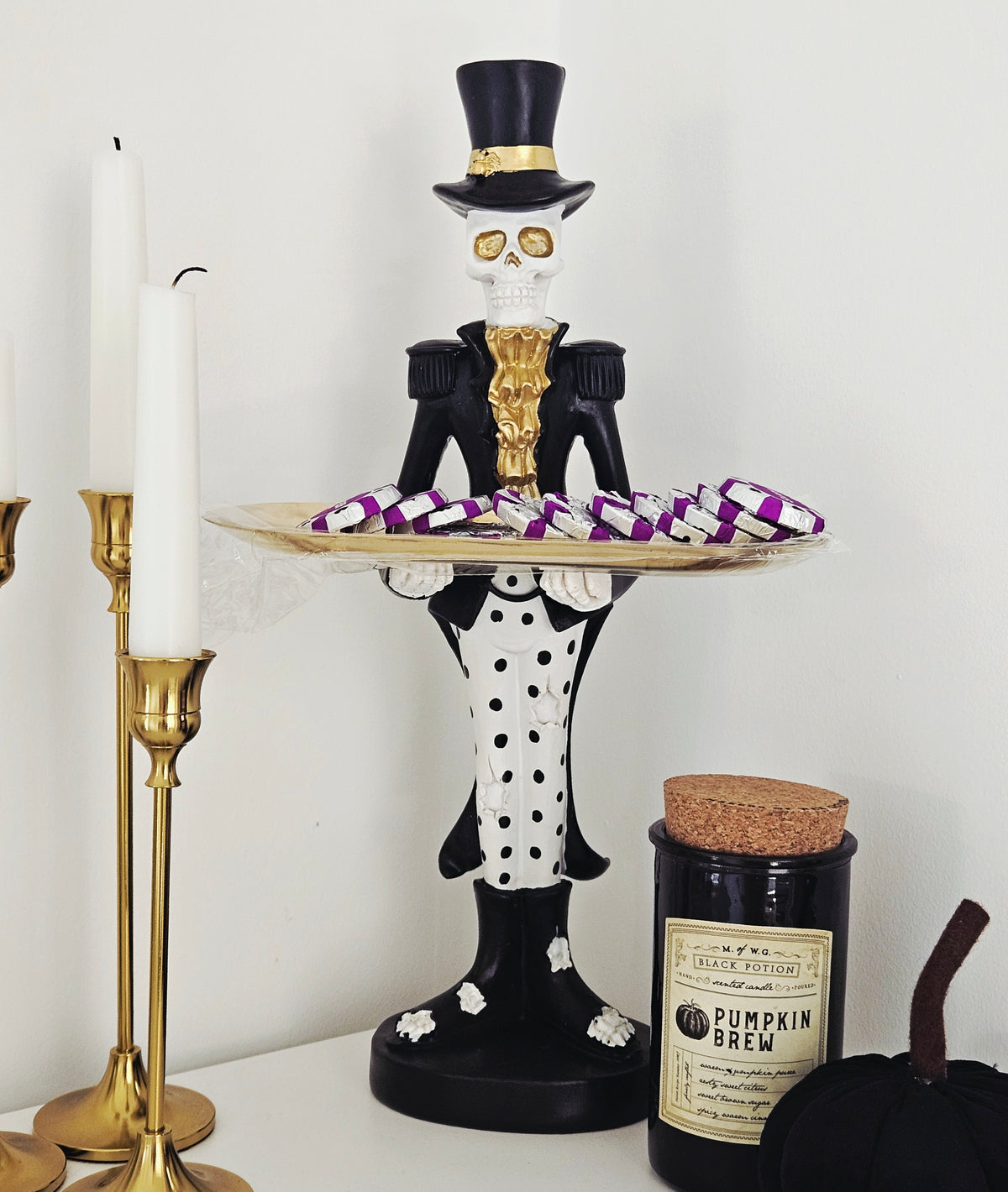 Skeleton Serving Tray Halloween Decoration 41cm