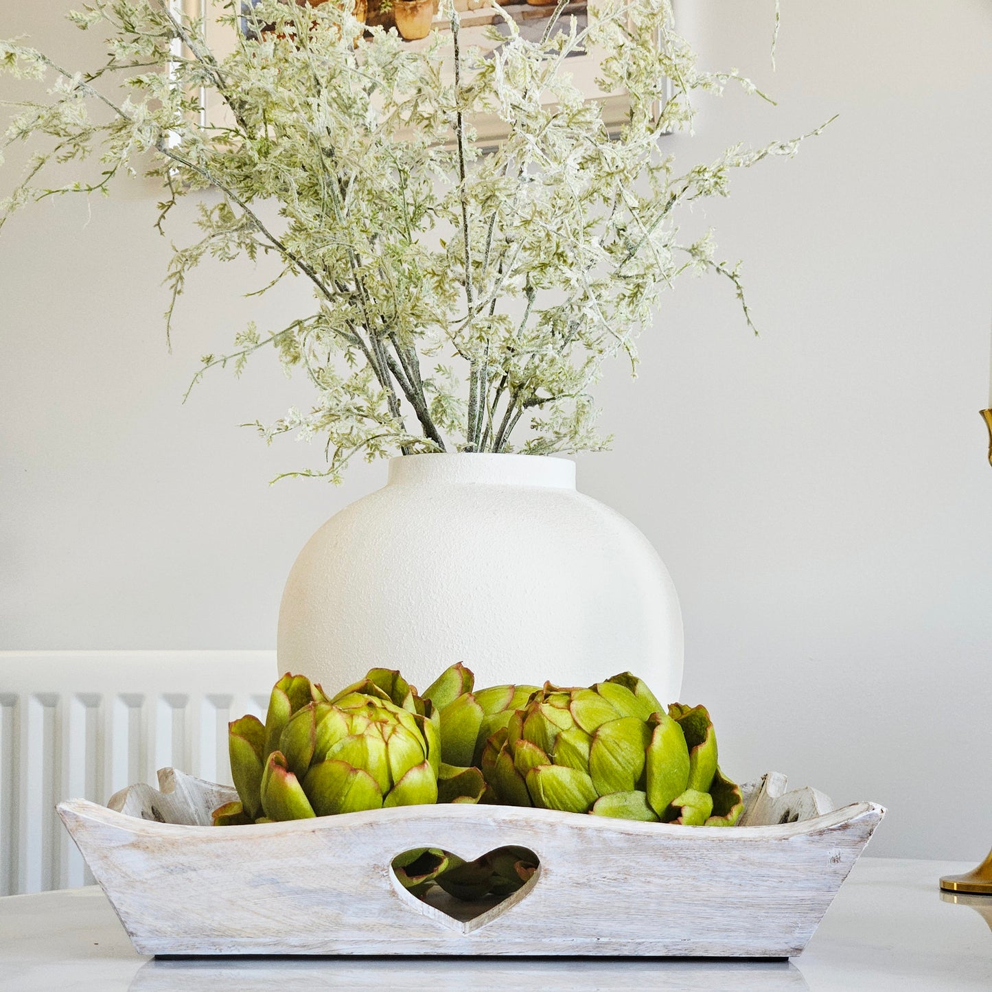 Heart Cut Rustic Styling Tray