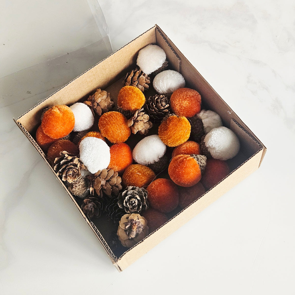 Acorns & Pinecones Set 14cm | Autumn Woodland Decor