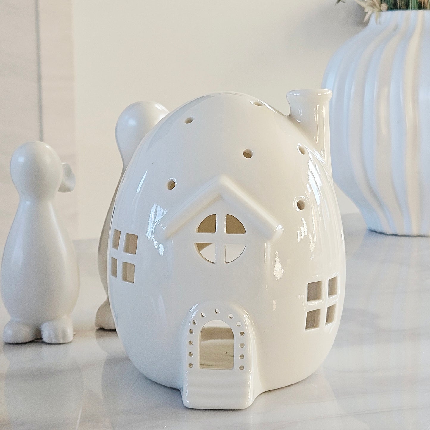 Tea Light Up Egg House