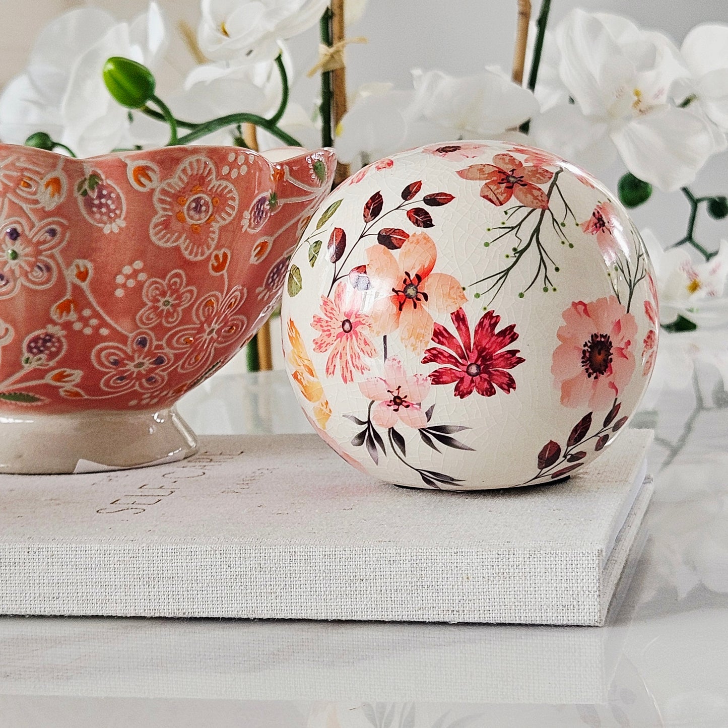 Glazed Flower Deco Ball
