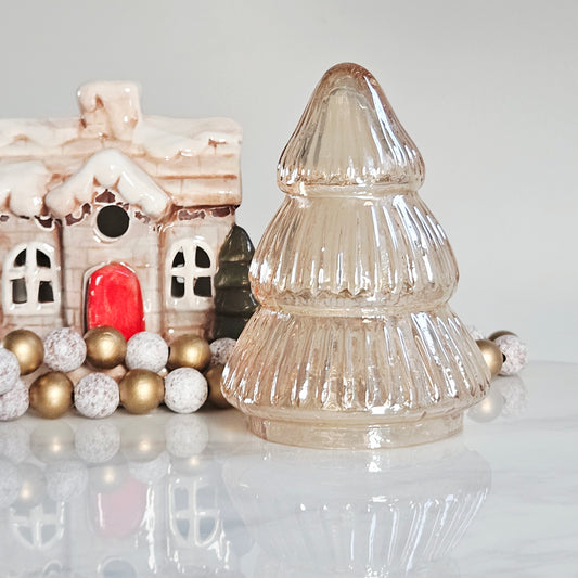 Decorative glass Christmas tree 