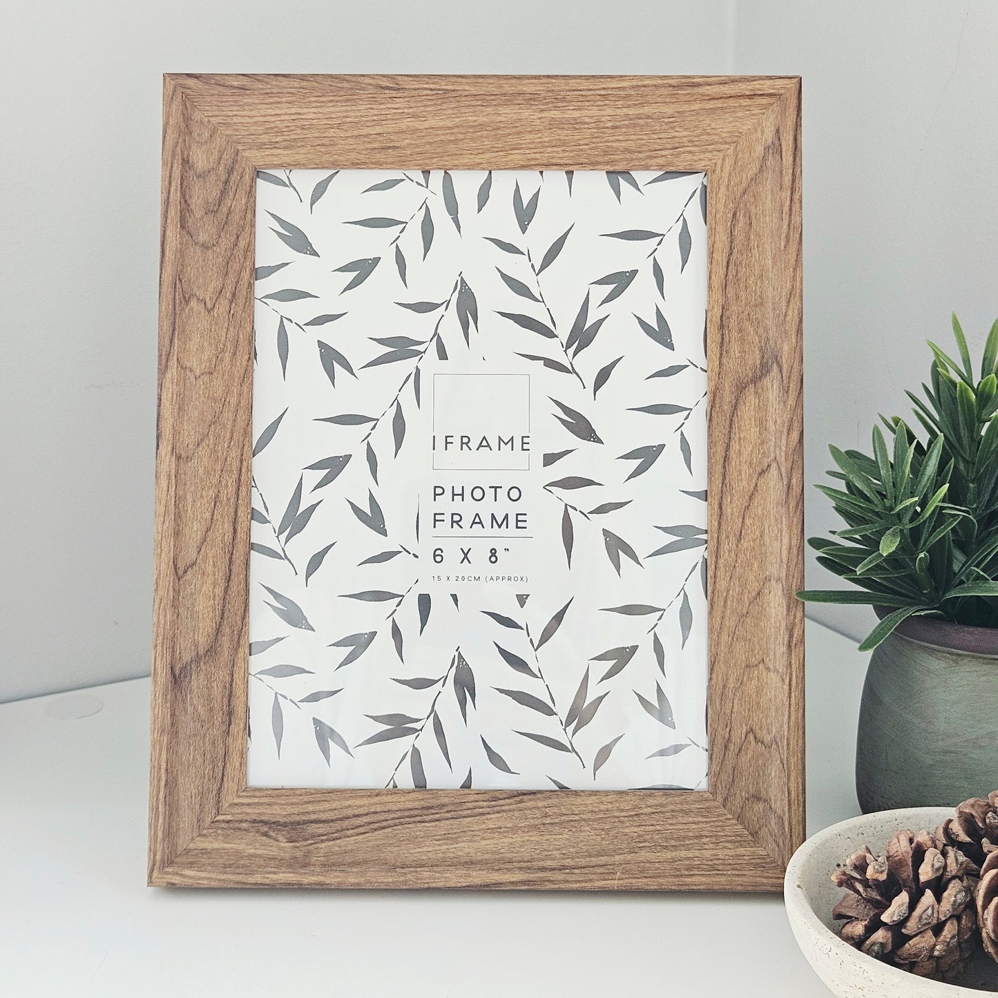 Dark wood photo frame for home décor 6x8