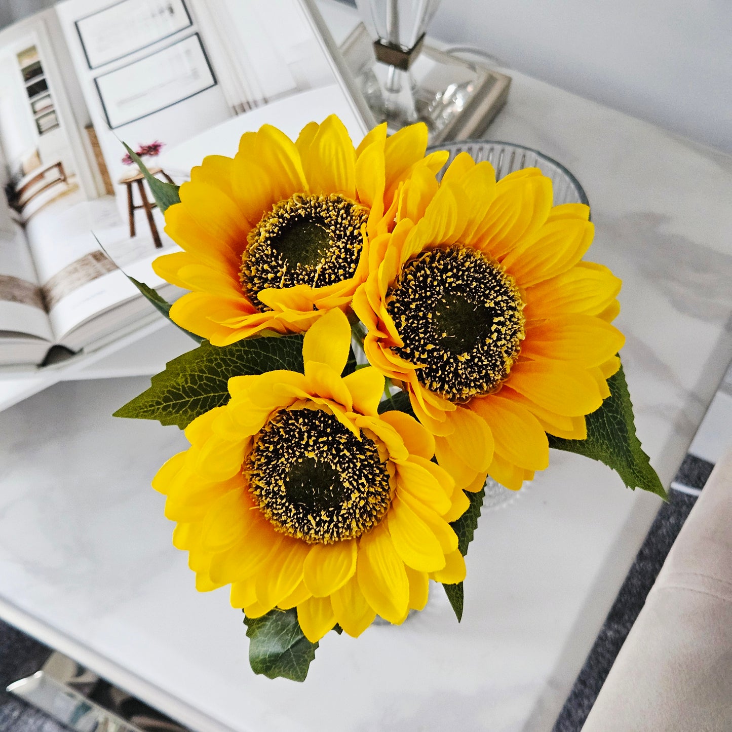 Yellow Sunflower Bundle 42cm