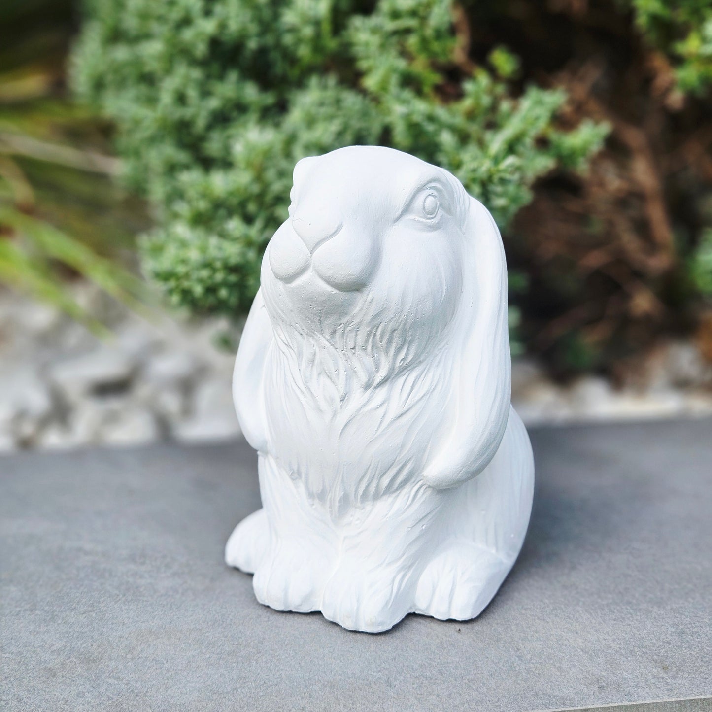 Cement Rabbit Ornament