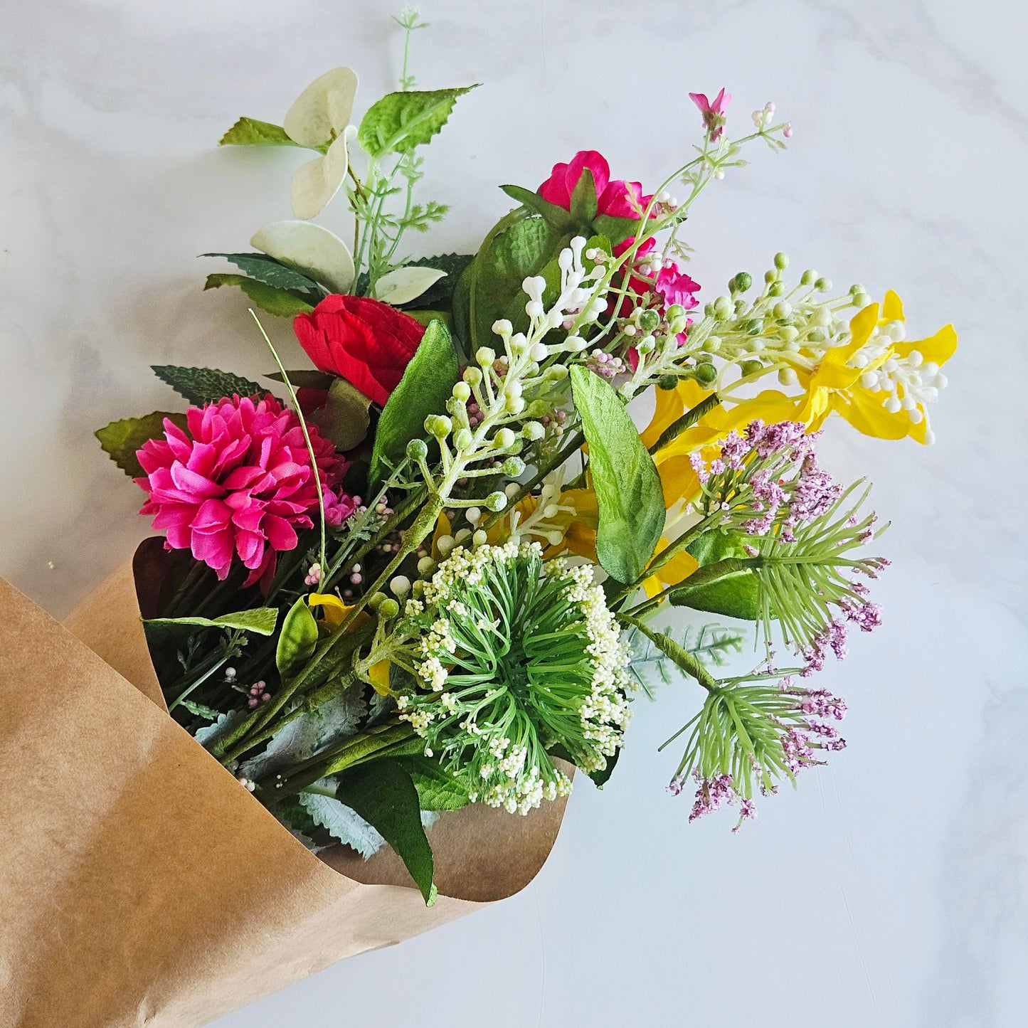 Red Wildflower Bouquet