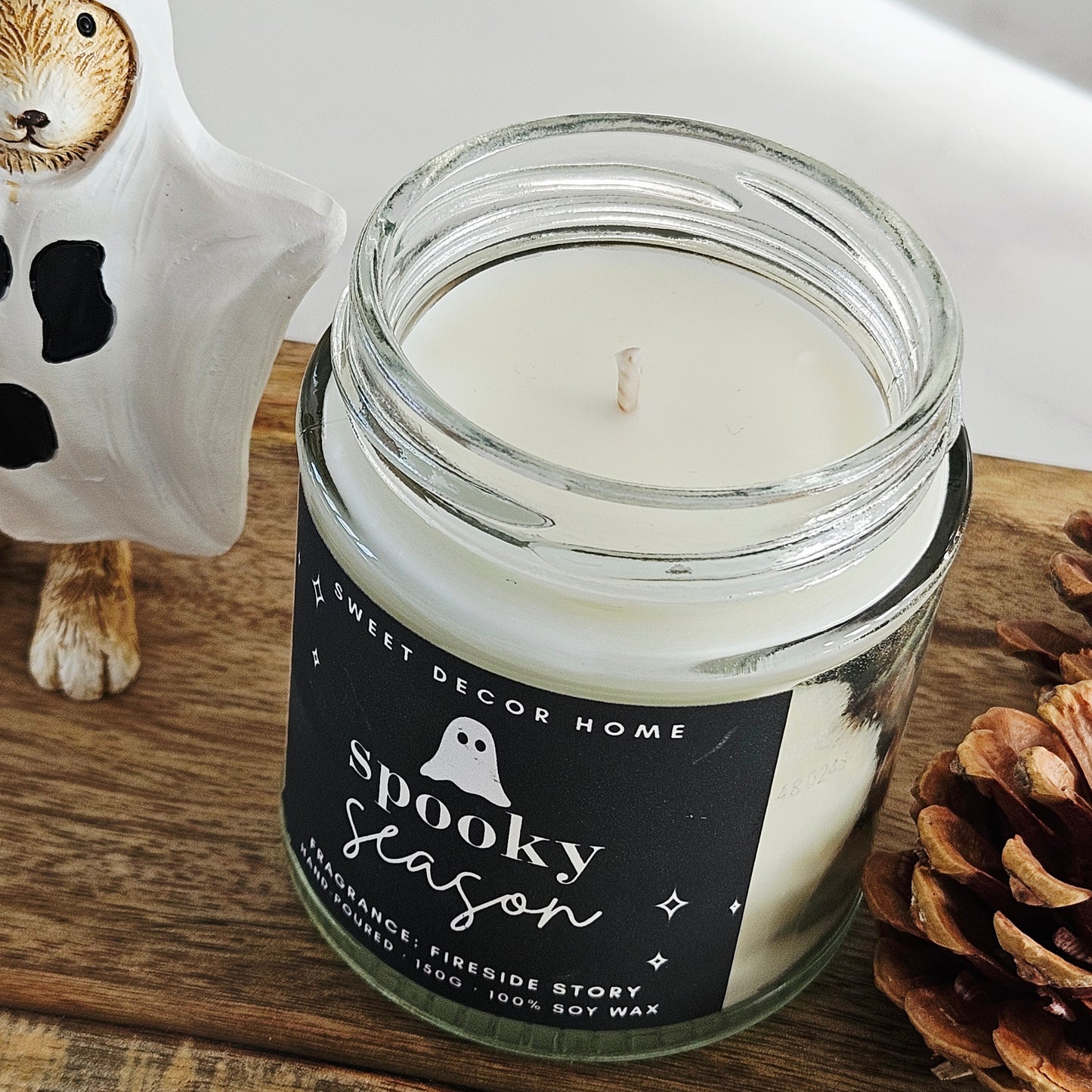 Sweet Decor Spooky Season Candle Fireside Story