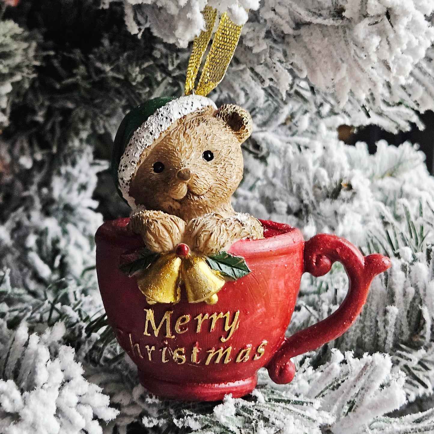 Bear In teacup Tree Decoration
