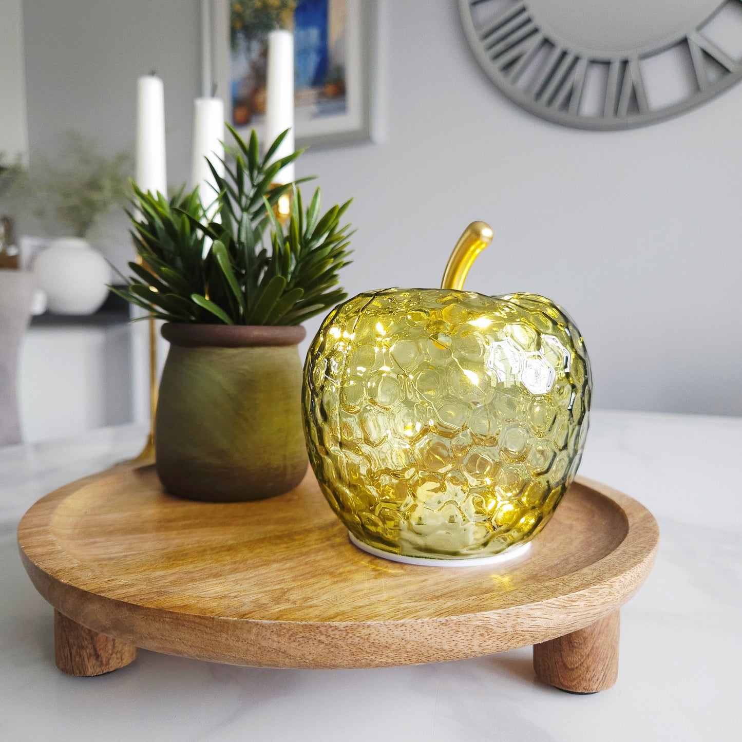 Apple Ornament -LED Light