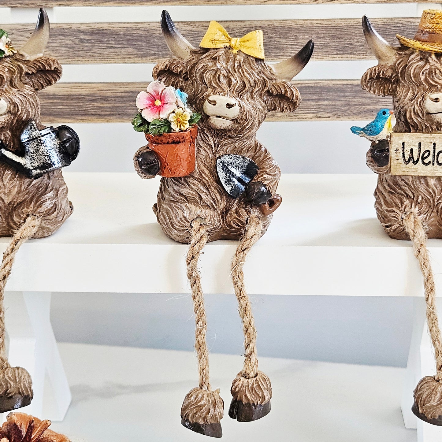 Highland Cow Shelf Sitters