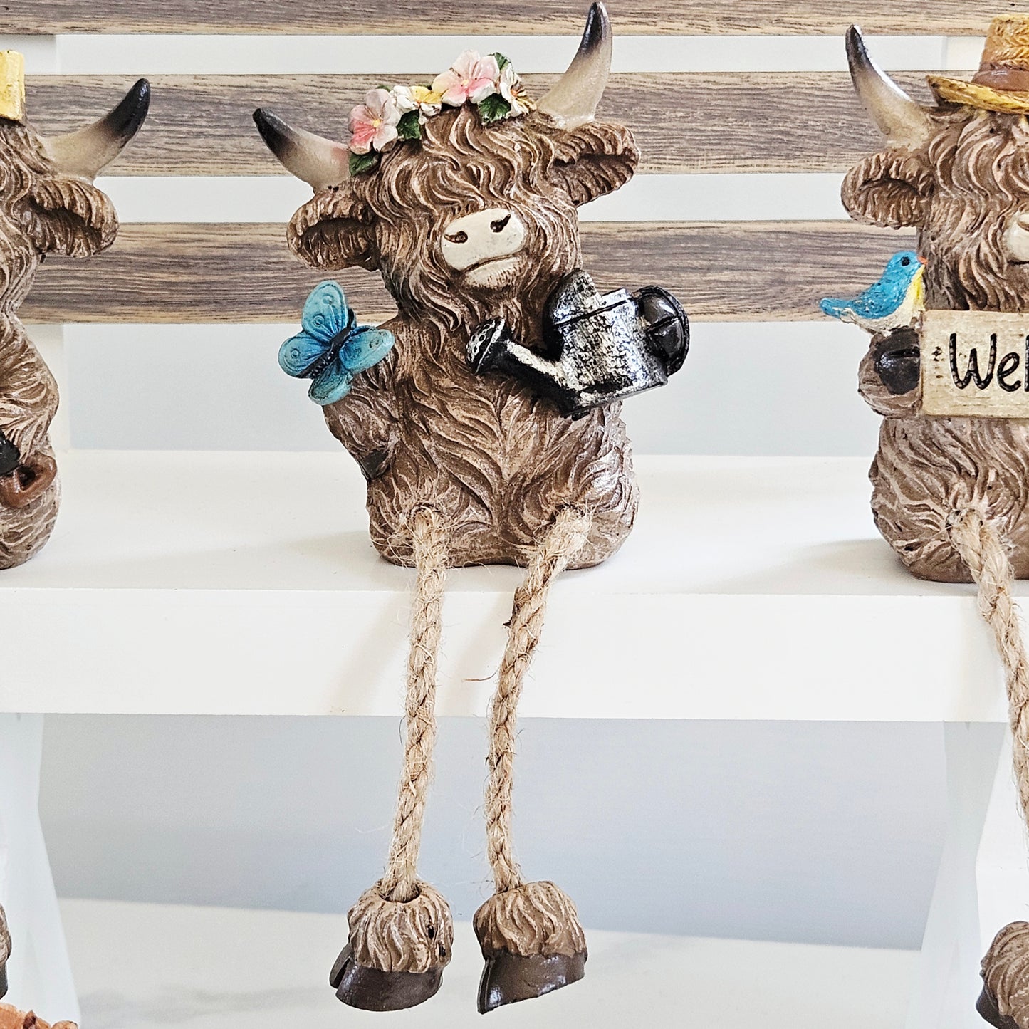 Highland Cow Shelf Sitters