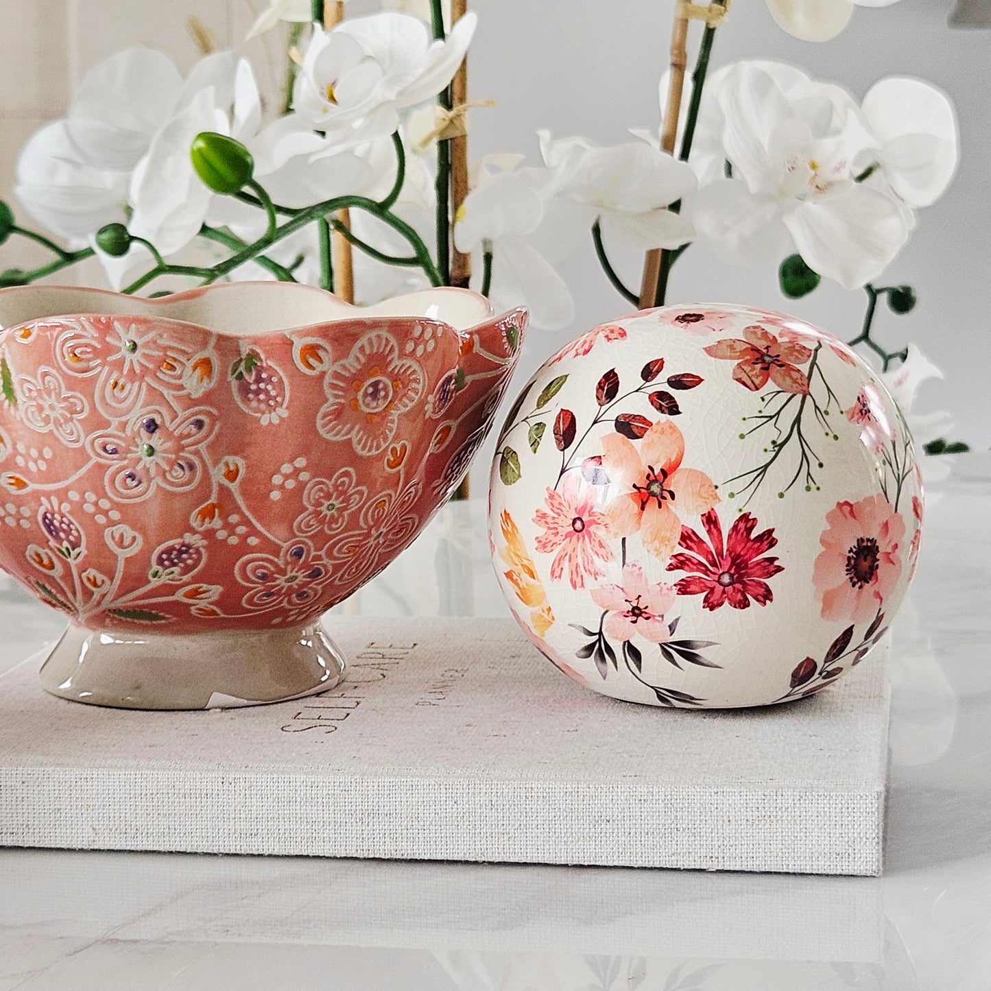 Glazed Flower Deco Ball