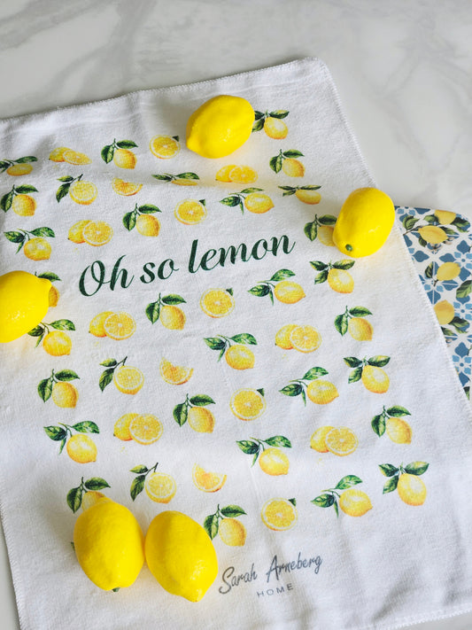 PRE ORDER - Oh So Lemon Tea Towel