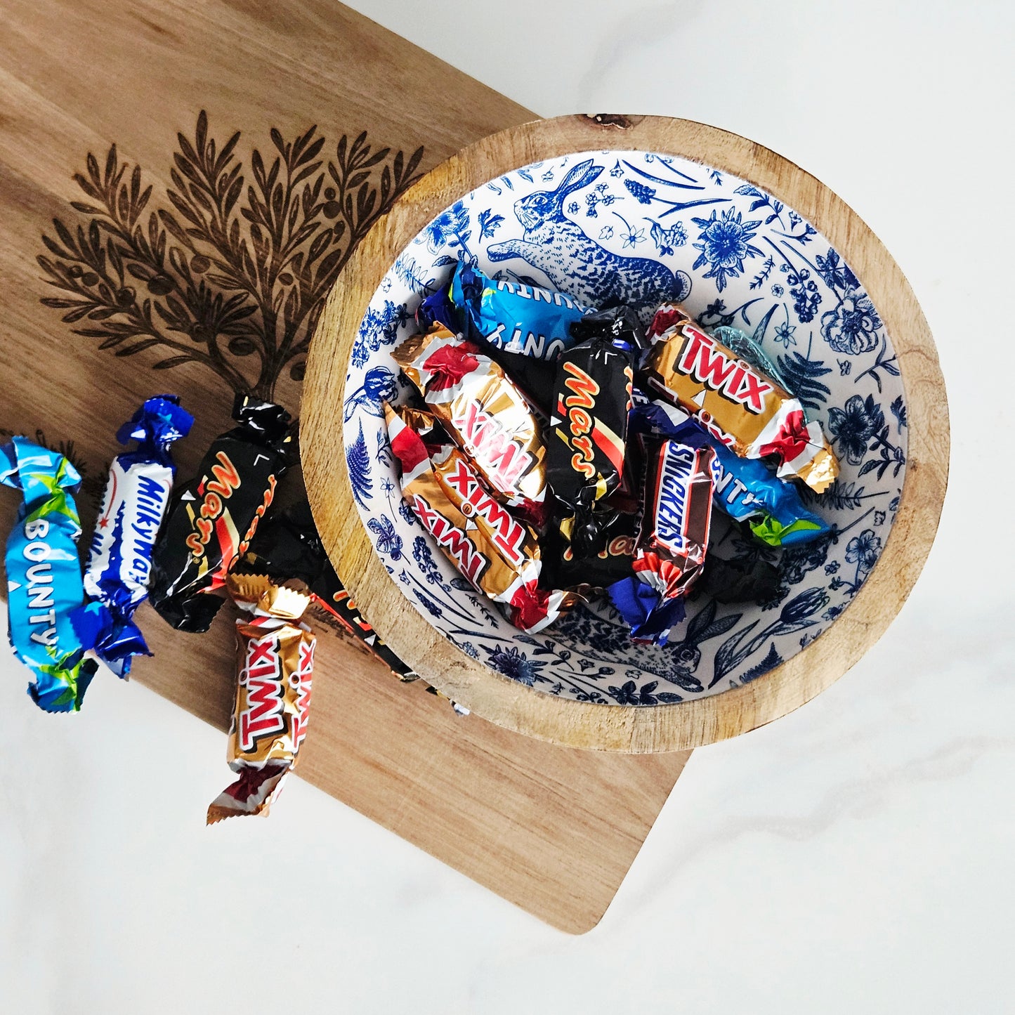 Blue Spring floral Bowl