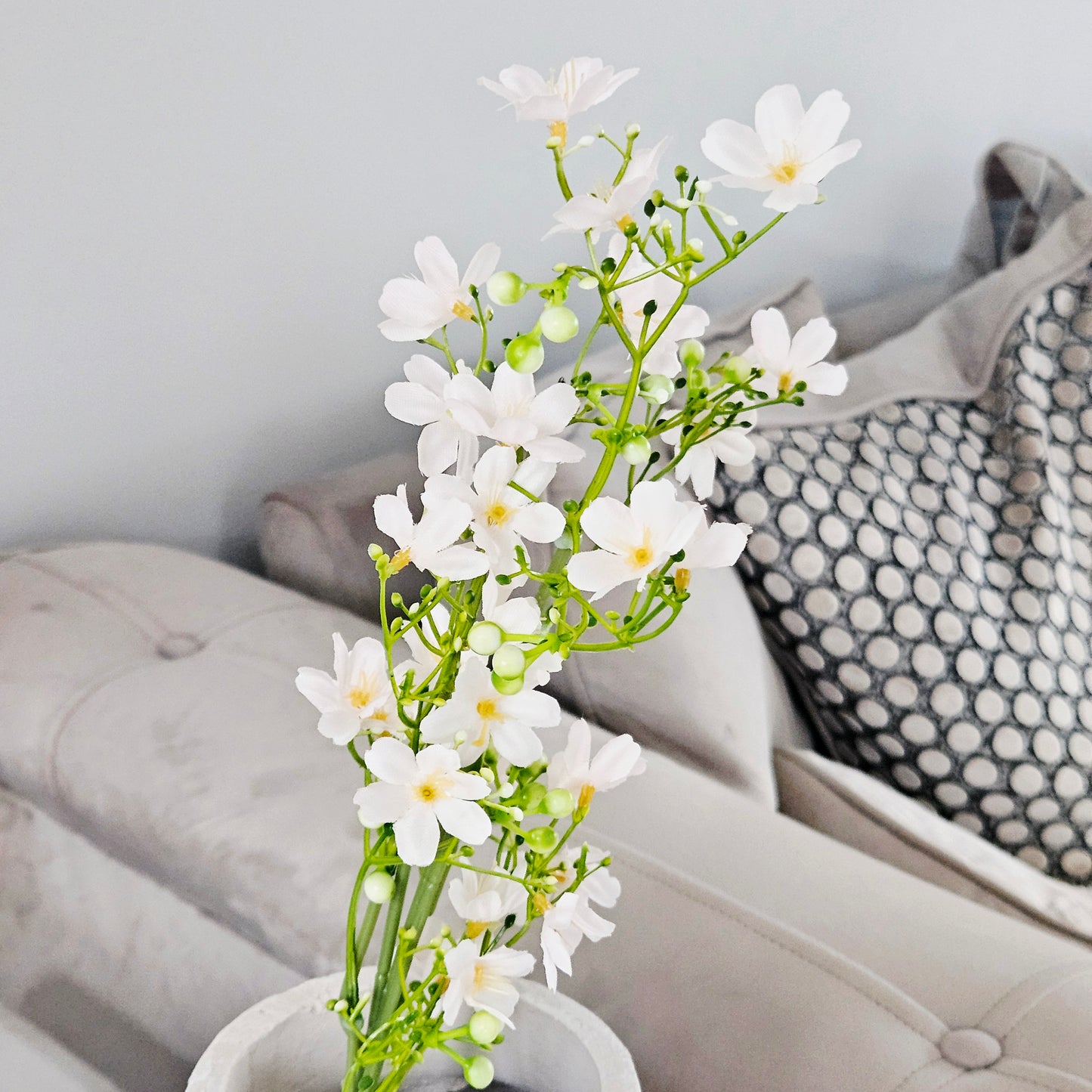 pale pink flower blossom artificial on a stem 67cm