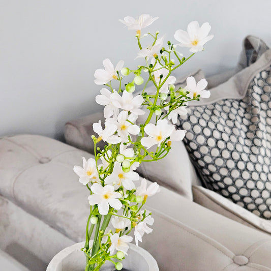 pale pink flower blossom artificial on a stem 67cm